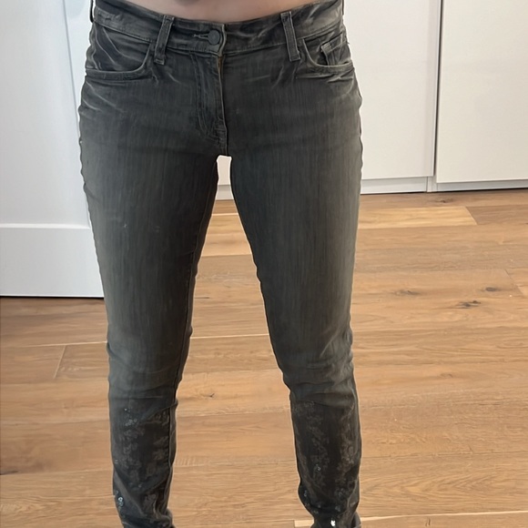 7 For all Mankind skinny sequin jean 28 - Picture 9 of 9